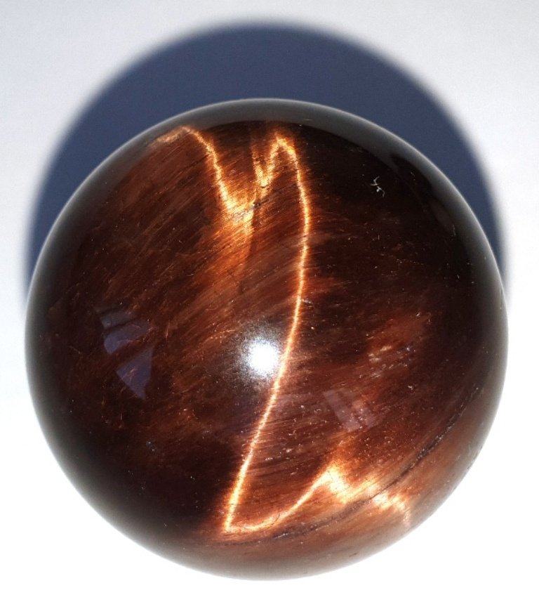 Шар из бычьего глаза 30-34,9 мм, коричневый, природный камень минерал, Balance4life, бычий глаз  #1
