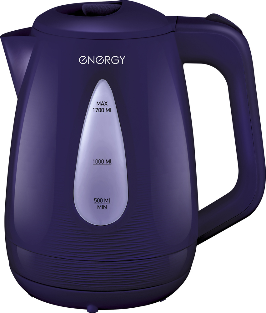 Чайник электрический для кухни дома дачи столовой бани ENERGY 1,7 л, диск, фиолетовый. Уцененный товар #1