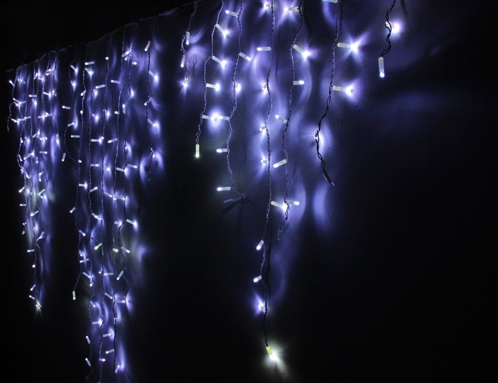 RICH LED Электрогирлянда интерьерная Сосулька Светодиодная 184 ламп, 2.4 м  #1