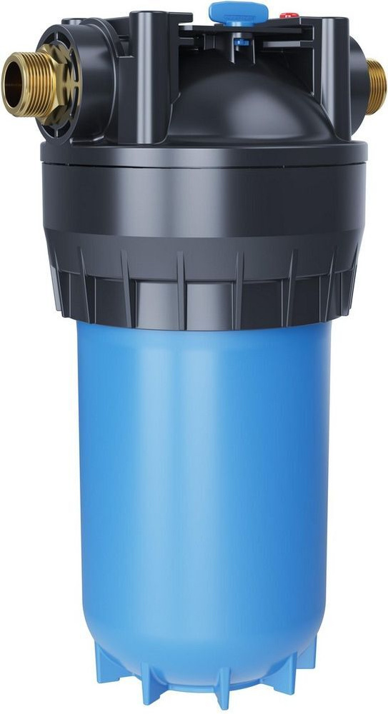 Корпус Аквафор Гросс Миди синий, сорбционная(проточная) система, установка под раковину (208155)  #1