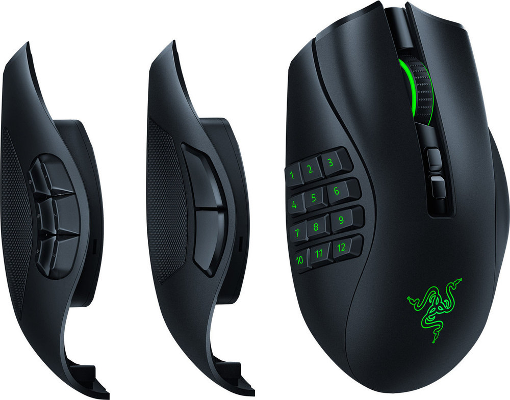 Игровая мышь беспроводная Razer Naga Pro, черный. Товар уцененный  #1