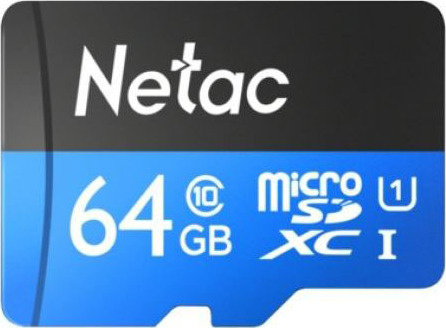 Флеш карта microSDXC 64Gb Class10 Netac NT02P500STN-064G-S P500 w/o adapter #1
