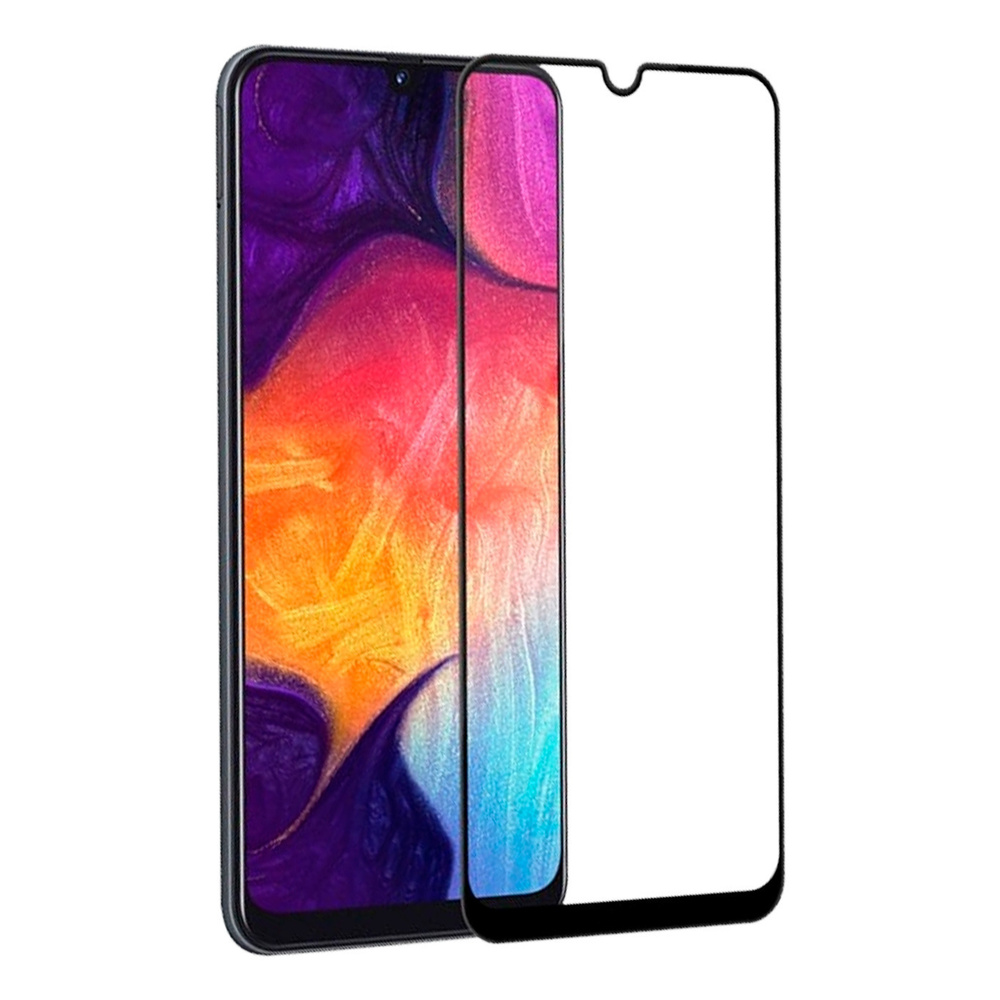 Защитное стекло 5D для Samsung Galaxy A50 c полным покрытием #1