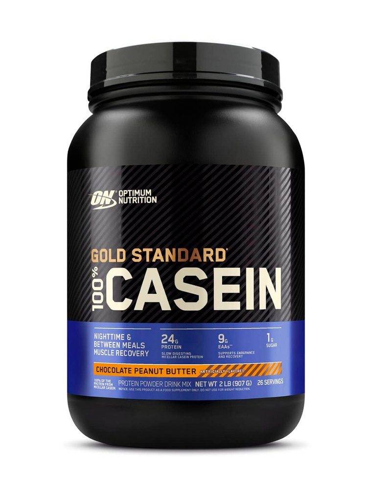 Казеиновый протеин Optimum Nutrition Gold Standard 100% Casein 850 гр Арахисово-шоколадная паста  #1