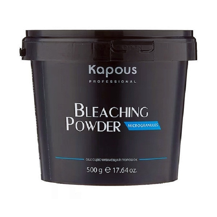 Kapous Professional Обесцвечивающий порошок для волос "Microgranules Blue" серии Bleaching Powder 500мл. #1