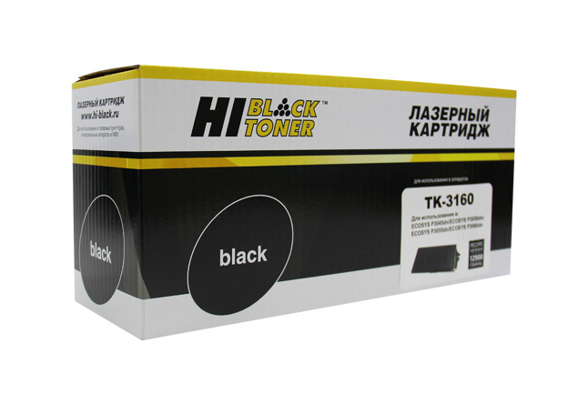 Тонер-картридж лазерный Hi-Black TK-3160 для Kyocera P3045DN/P3050DN/P3055DN/P3060DN, черный  #1