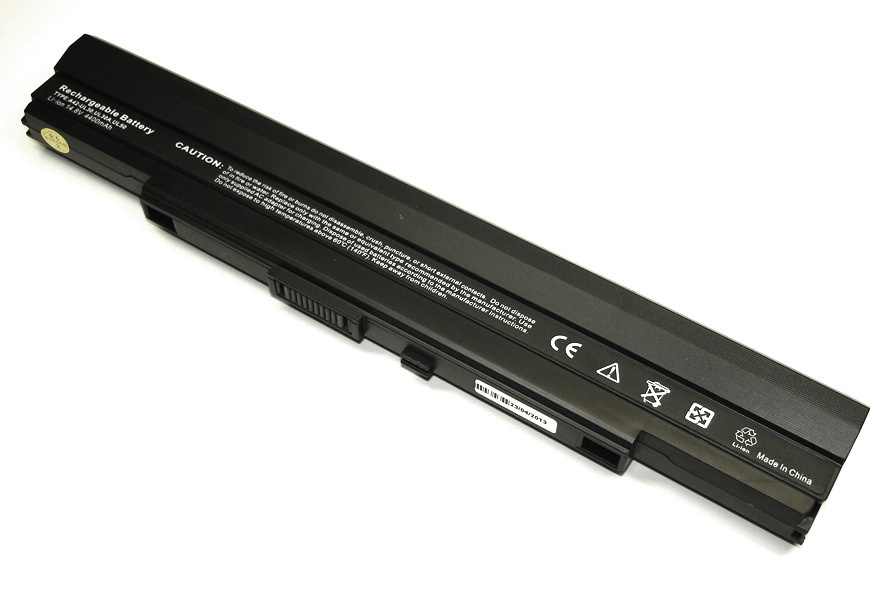 Аккумуляторная батарея для ноутбука Asus A1, PL30, PL80, U30 14.4V 5200mAh A42-UL50 OEM черная  #1