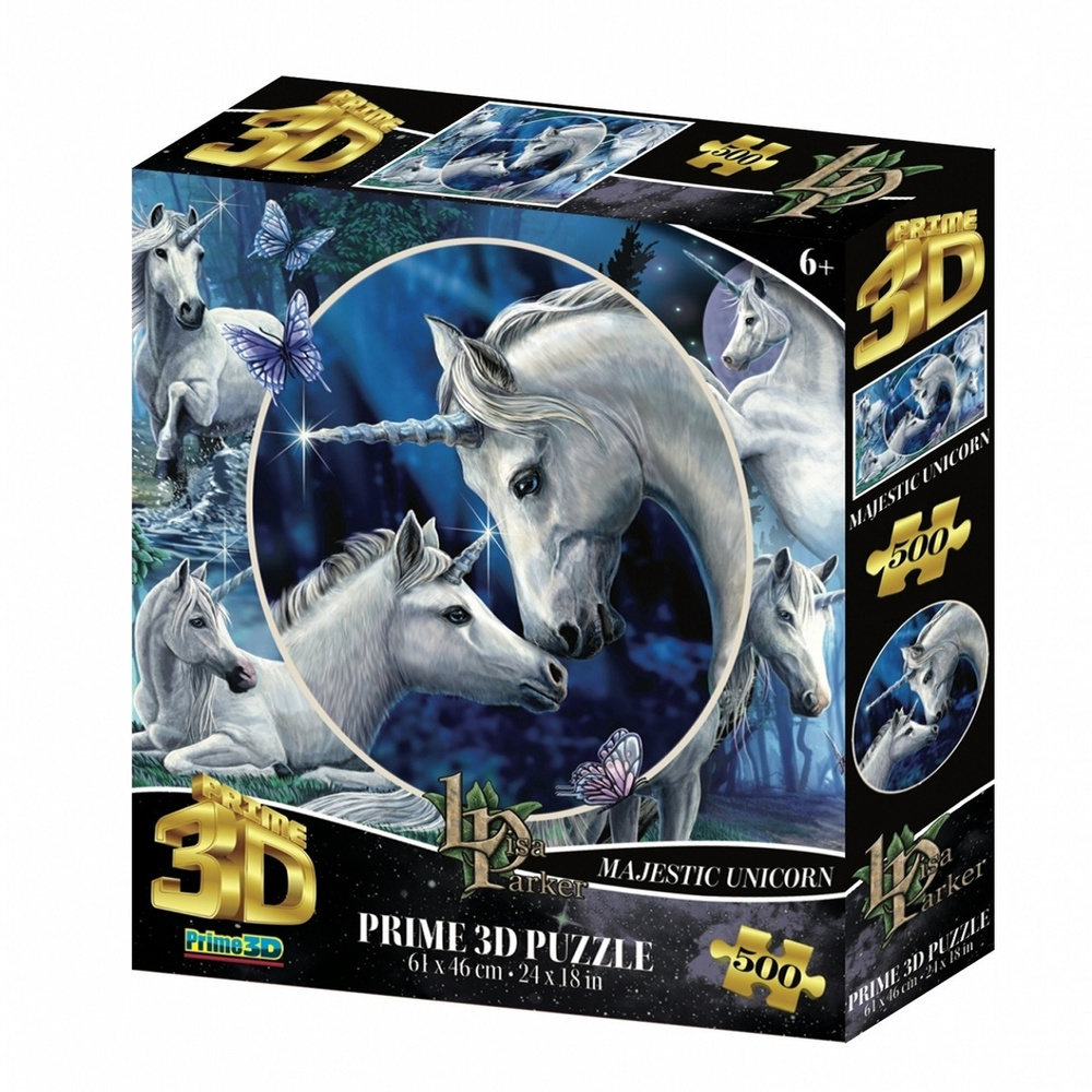Пазл Prime 3D 500 Коллаж "Единороги" #1