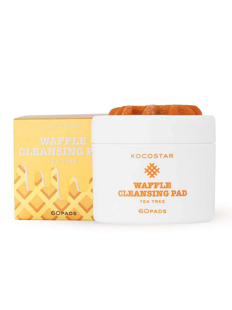 Kocostar Очищающие вафельные диски для лица с экстрактом чайного дерева / Waffle Cleansing Pad  #1