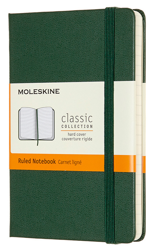 Блокнот Moleskine Classic Pocket,192 стр., зеленый 1127908(MM710K15) #1