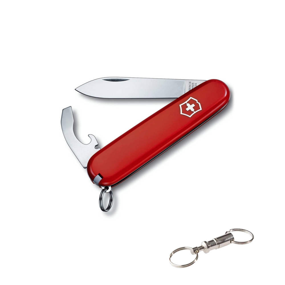 Швейцарский нож Victorinox Classic + карабин для ключей с 2 кольцами  #1