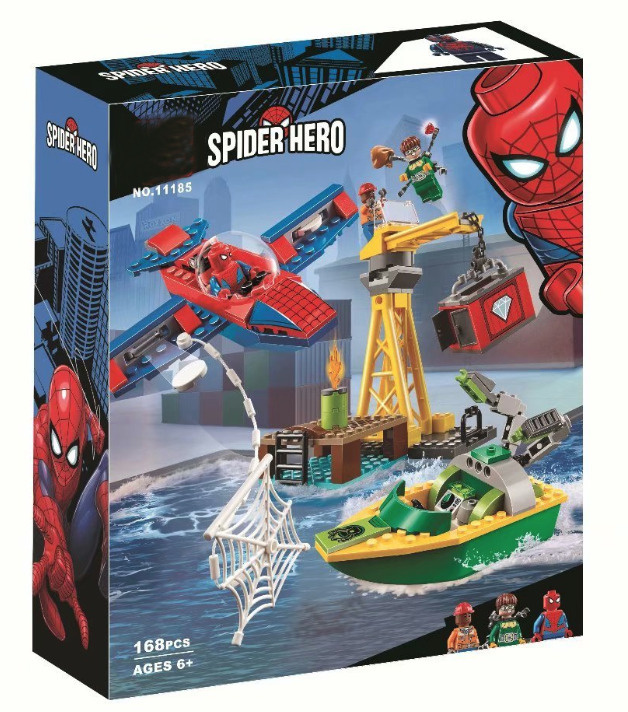 Конструктор Spider Hero 11185 "Похищение бриллиантов Доктором Осьминогом", 168 Деталей  #1