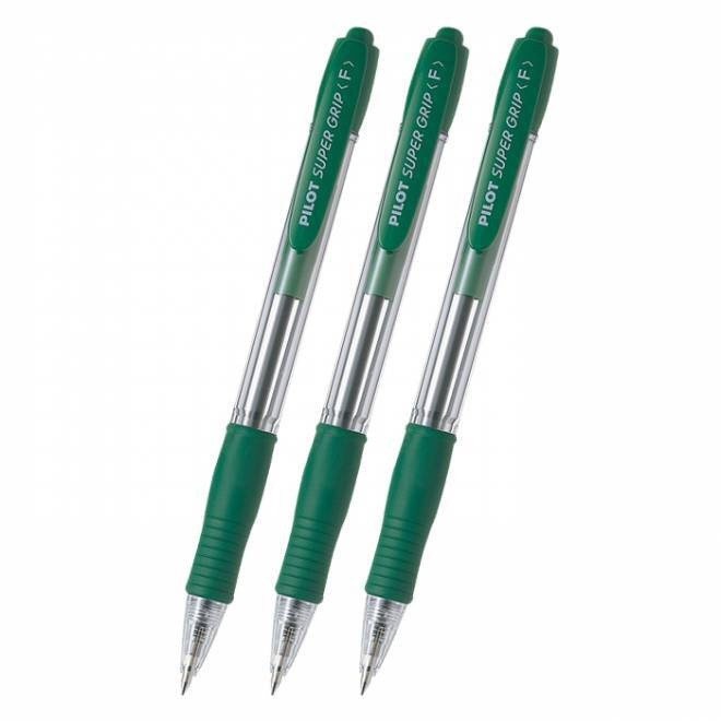 Pilot Набор ручек Шариковая, толщина линии: 0.32 мм, цвет: Зеленый, 3 шт.  #1