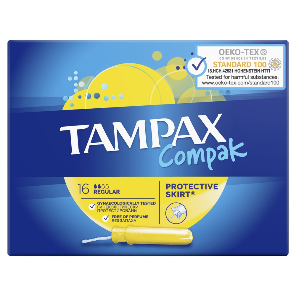 Тампоны Tampax с аппликатором, Compak Regular, 16 шт #1