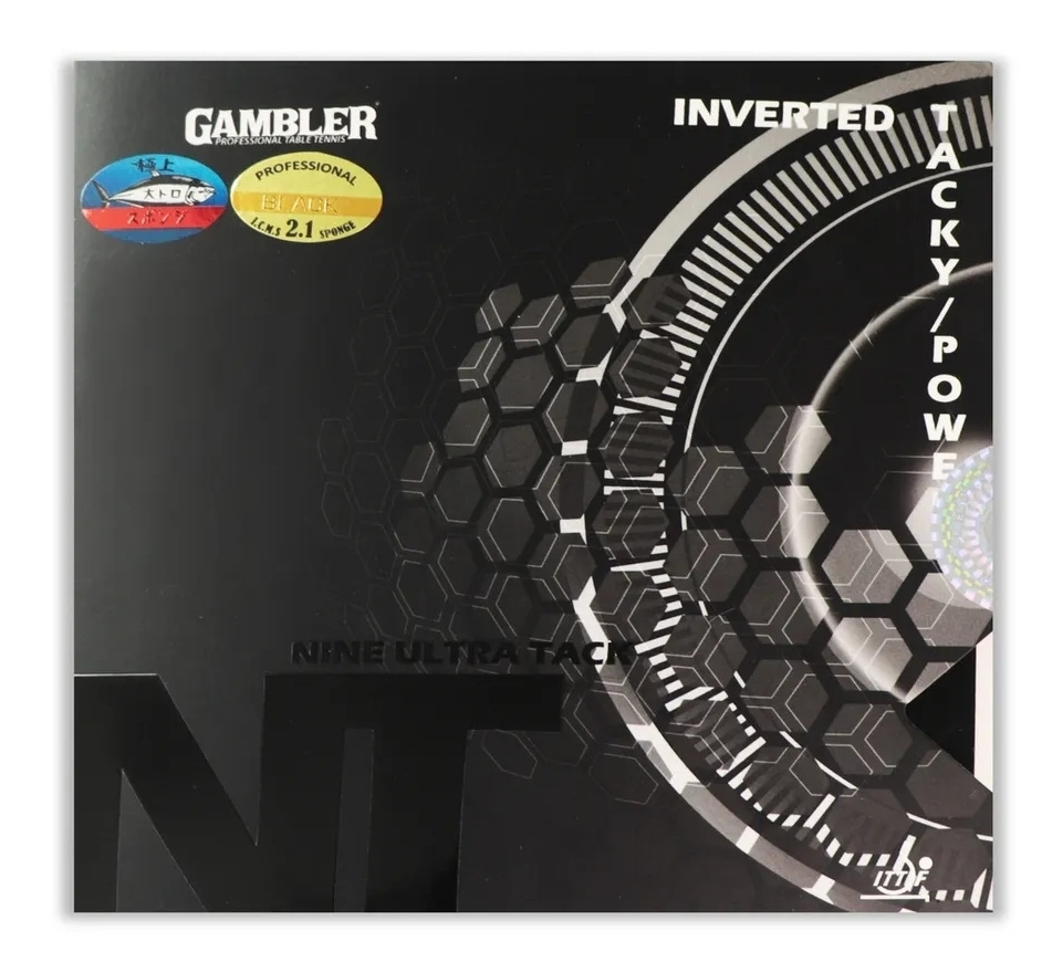 Накладка для теннисной ракетки GAMBLER NINE ULTRA TACK 2.1MM BLACK #1