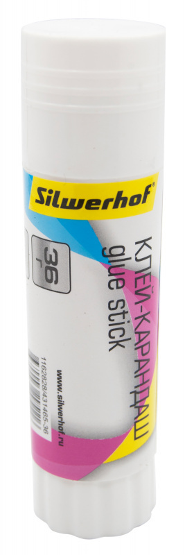 Клей-карандаш 36 грамм PVP основа (ПВП) Silwerhof #1