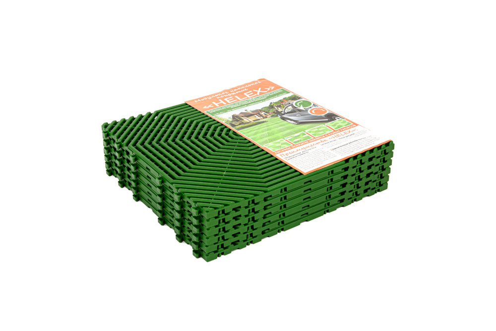 Плитка для садовых дорожек Helex зеленая, 6 шт #1