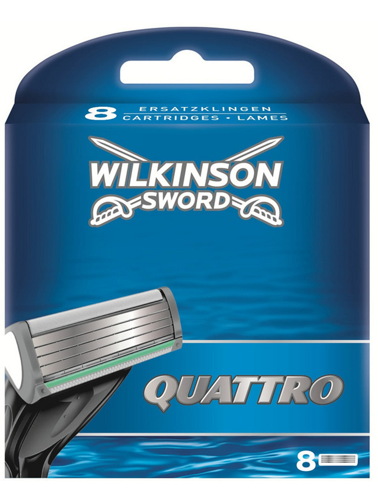 Wilkinson Sword Quattro Сменные кассеты для бритья, 8 шт. #1