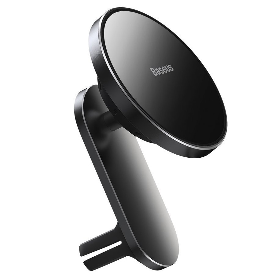 Автомобильный держатель с беспроводной зарядкой Baseus Big Energy Car Mount Wireless Charger Black (WXJN-01) #1