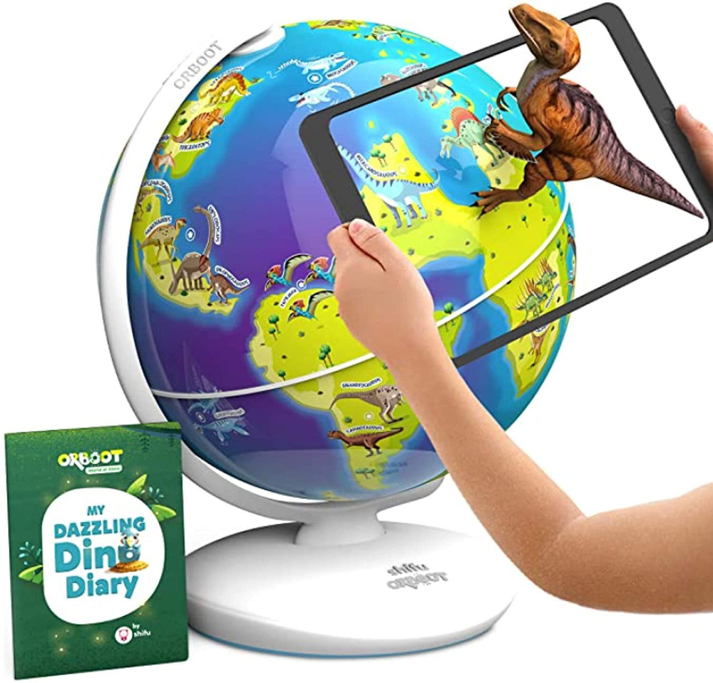 Мир игрушек динозавров Orboot Dinos AR Globe от PlayShifu на английском  #1