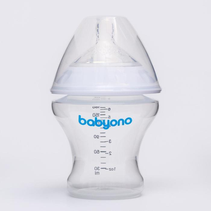 BabyOno, Бутылочка для кормления, антиколиковая, 180 мл, от 0 месяцев  #1