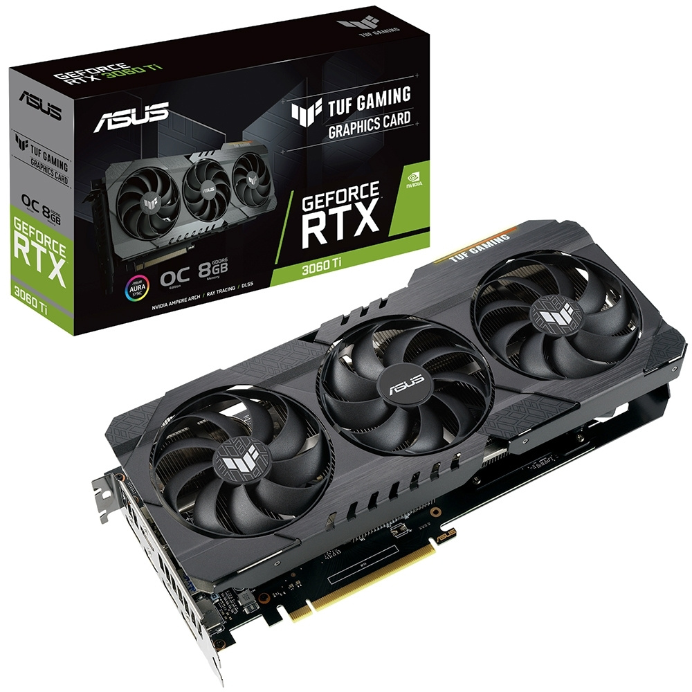 Видеокарта ASUS GeForce RTX 3060 Ti, GDDR6X - купить по низким ценам в  интернет-магазине OZON (1245222611)