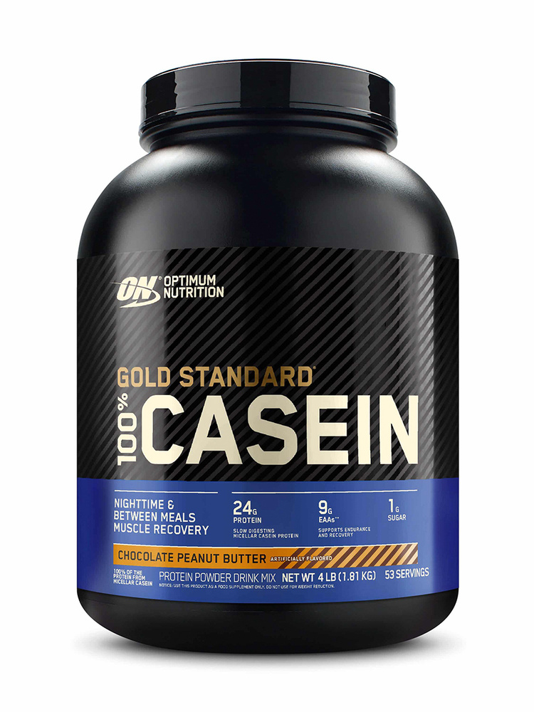 Казеин Optimum Nutrition 100% Casein Protein, 1820 гр Арахисово-шоколадная паста  #1