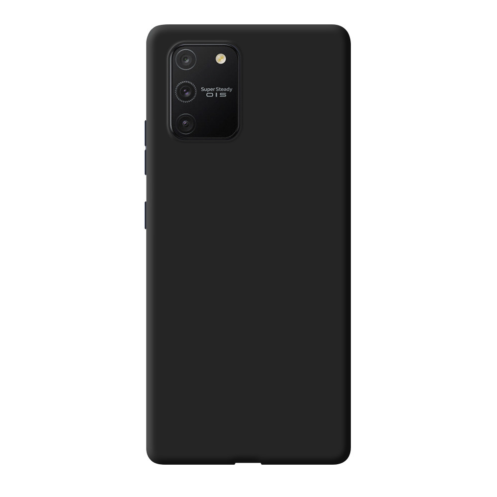 Чехол Gel Color Case для Samsung Galaxy S10 Lite, черный, белый, TPU, Deppa, 87453  #1