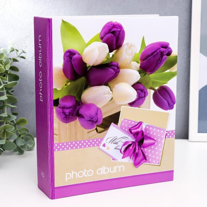 Фотоальбом на 200 фото "Фиолетовый букет" #1