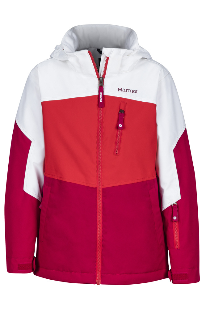 Куртка Marmot Girl's Elise Jacket, Bright Ruby/White, M #1