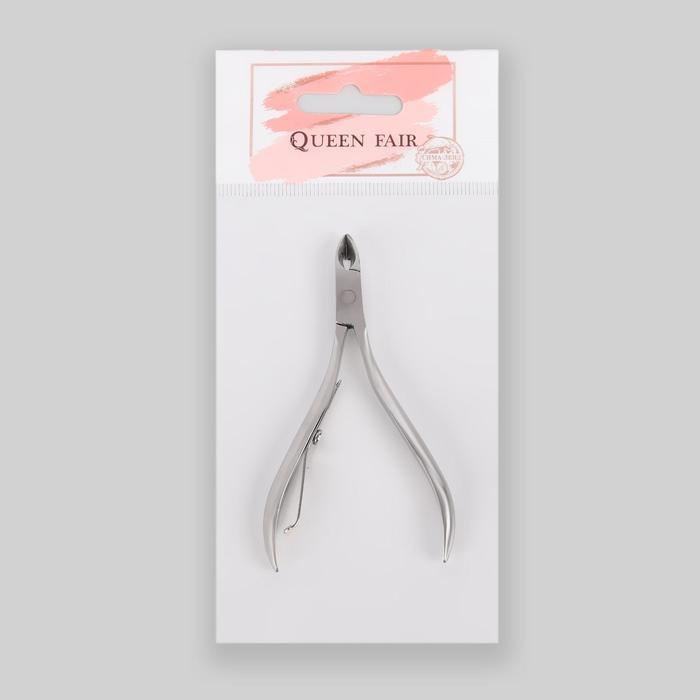 Queen fair, Кусачки маникюрные для кутикулы, 9,5 см, длина лезвия - 9 мм, цвет серебристый, 30 грамм #1