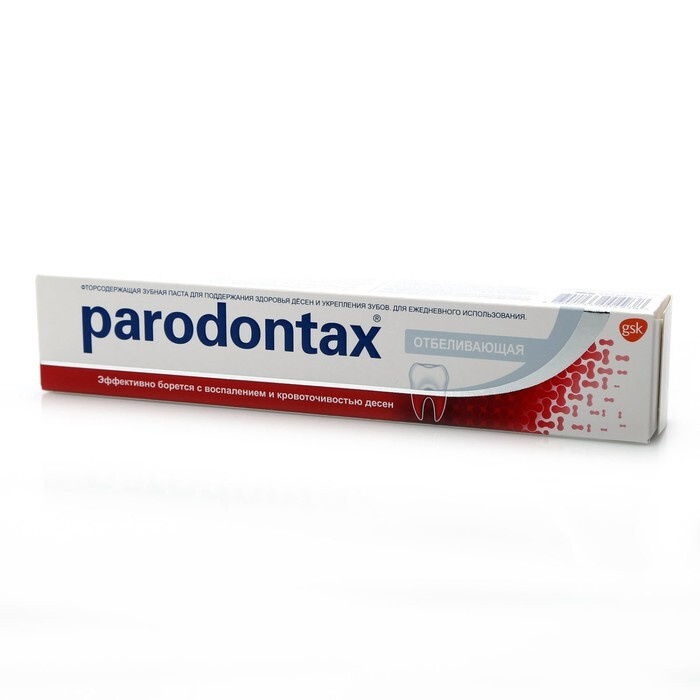 Зубная паста Parodontax "Бережное отбеливание", с фтором, 75 мл  #1