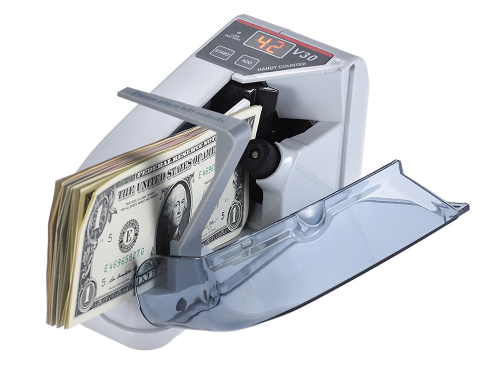 Портативные счетчики банкнот DOLS-PRO V30 - карманный счетчик банкнот / мини машинка для денег / автоматический #1