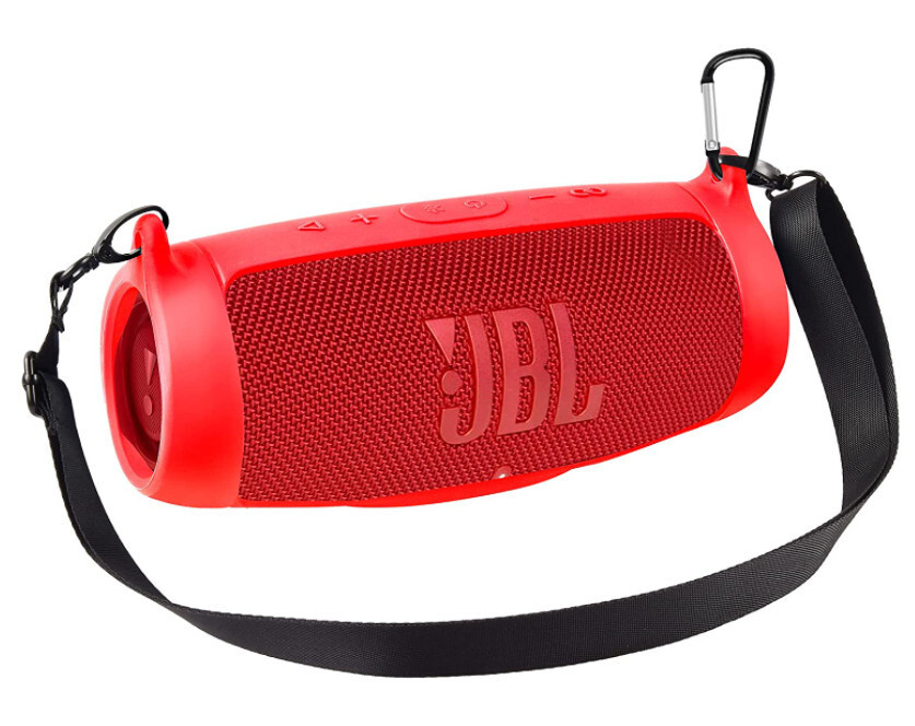 Силиконовый чехол для беспроводной (блютуз) колонки JBL Charge 5 / Чехол с ремешком и карабином для JBL #1