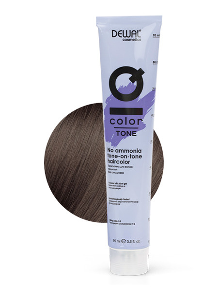 6.10 Краситель тон-в-тон IQ COLOR TONE, 90 мл DEWAL Cosmetics DC6.10T Dark ash blonde (темный пепельный #1