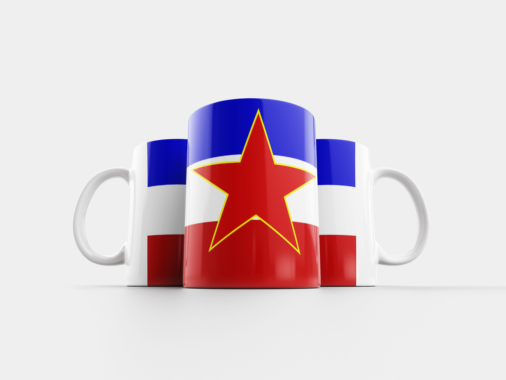 Printstar Кружка "Югославия, флаг, несуществующий", 320 мл #1