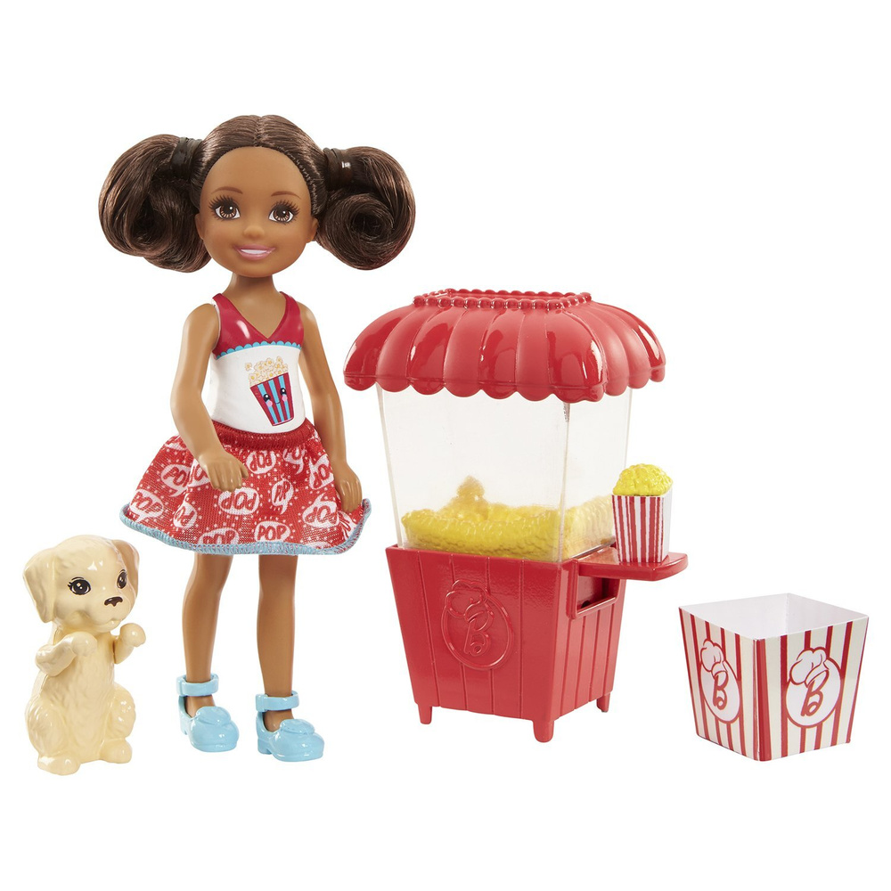 Кукла Barbie Челси и щенок Брюнетка FHP68 #1