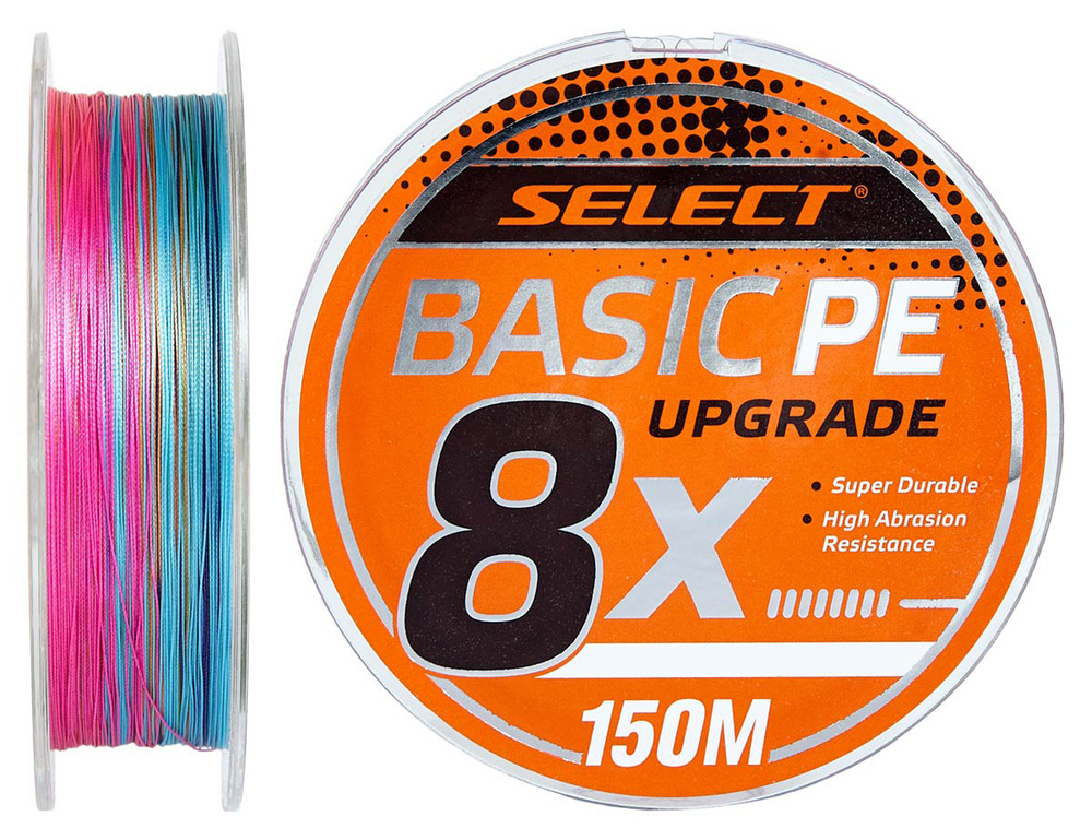 Шнур Select Basic PE 8x 150m (мультиколор) #1.2/0.16mm 20LB/9.3kg #1