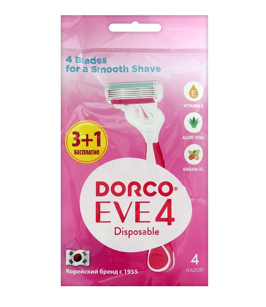 Dorco EVE 4 Disposable женские одноразовые станки, 4 штуки. #1