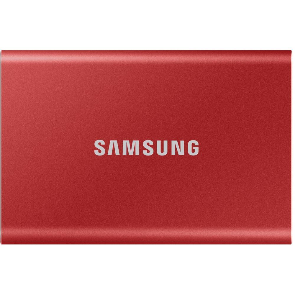 Внешний SSD-накопитель 1.8"" 500Gb Samsung T7 MU-PC500R/WW (SSD) USB 3.2 Type C Красный  #1