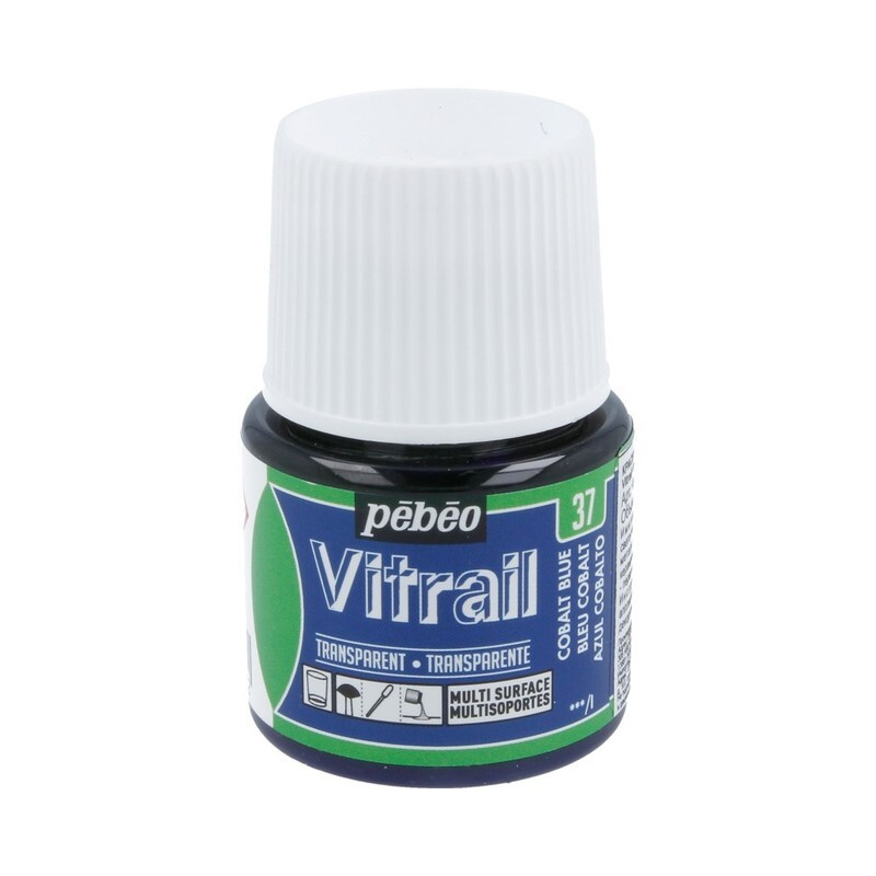 Краска Pebeo Vitrail 45ml, 37 синий кобальт #1