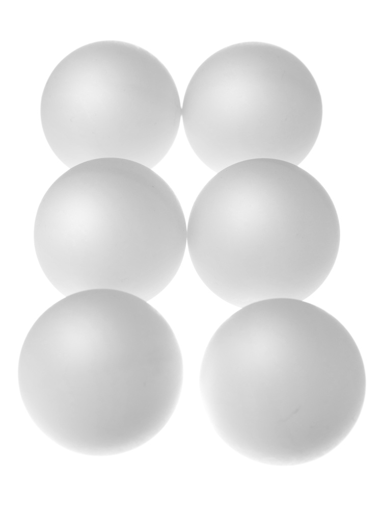 Мячи шарики для настольного тенниса Mr. Fox 6 шт мячики шары, белые  #1