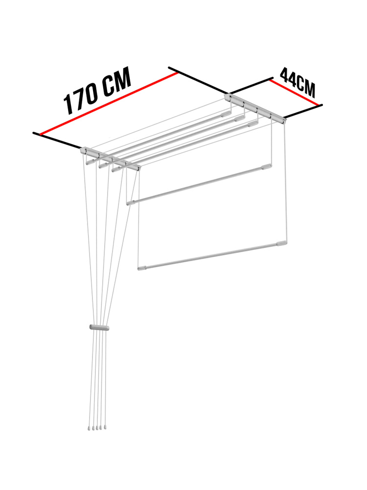 Goriny Навесная сушилка, 170 см х 40 см х 3,5 см, 1 шт #1