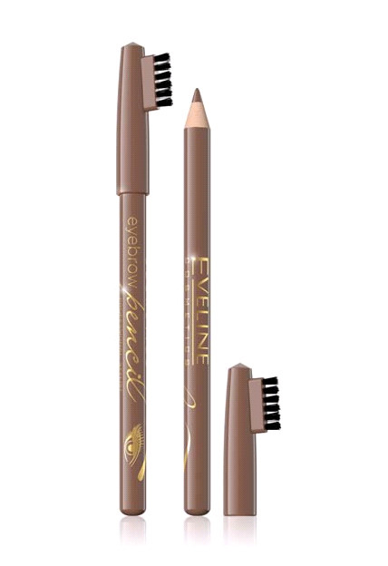 Eveline Cosmetics Карандаш для бровей EYEBROW PENCIL, контурный, Светло-коричневый  #1
