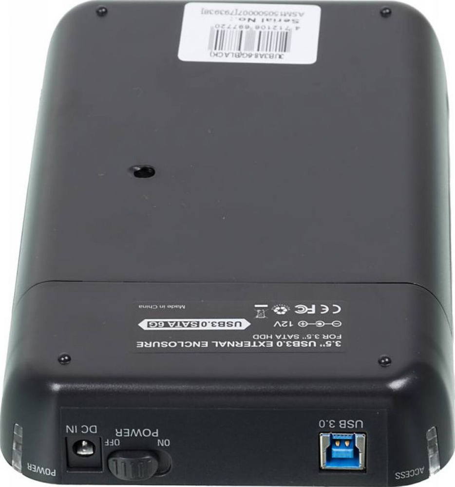 Внешний корпус для HDD AgeStar 3UB3A8-6G SATA II пластик черный 3.5" #1