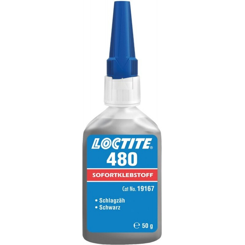 Loctite 480 50гр (упрочнённый, термо/вибростойкий, черный) оригинал  #1