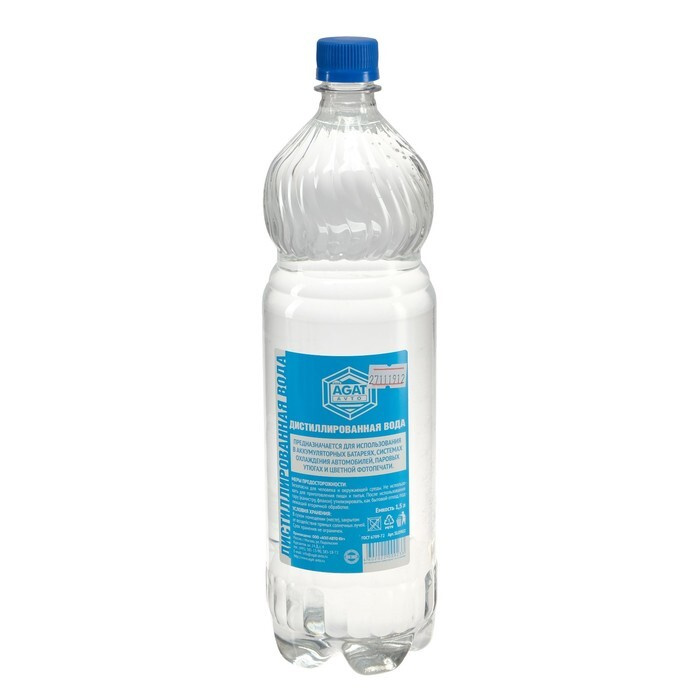 Вода дистиллированная АГАТ, 1,5 л #1