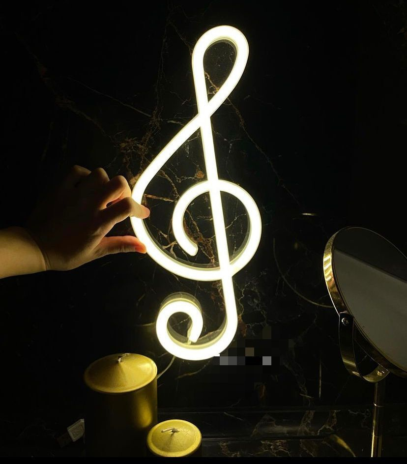 Купить Неоновая лампа Нота / неоновый светильник LED, От порта USB и ...