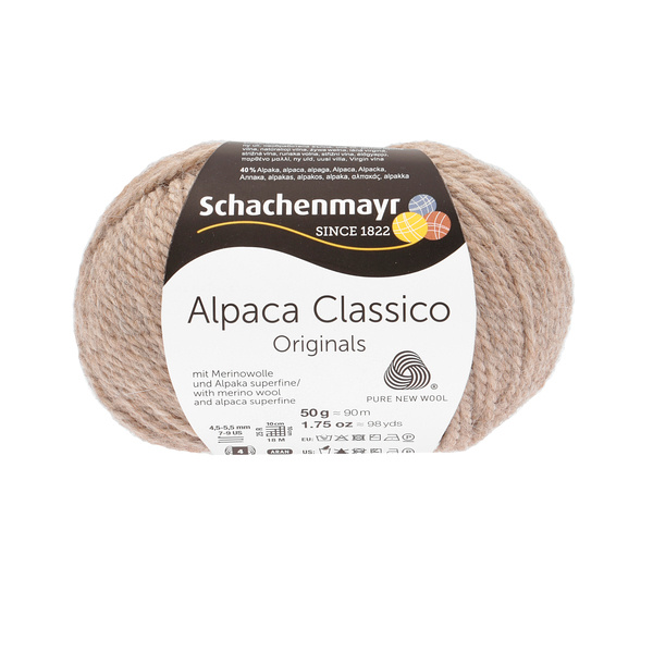 Пряжа Schachenmayr Originals Alpaca Classico 00005 sand melange #1