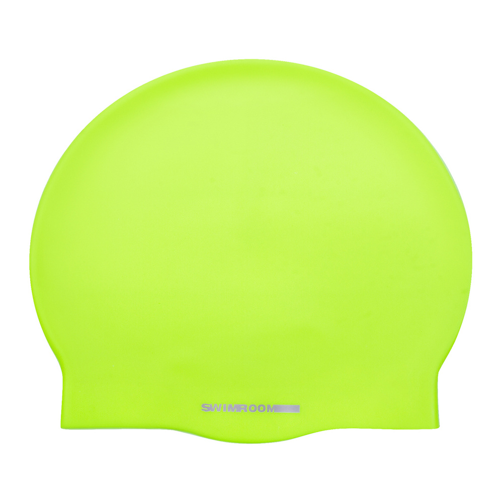 Силиконовая шапочка для плавания SwimRoom "SwimRoom", цвет салатовый  #1